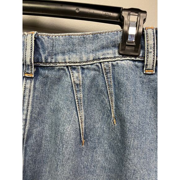 We the Free Skirt Womens size 29 denim Mini raw hem Skater Jean Festival - Picture 9 of 9